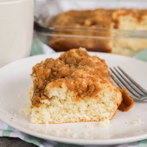 Coffee Cake on a white place