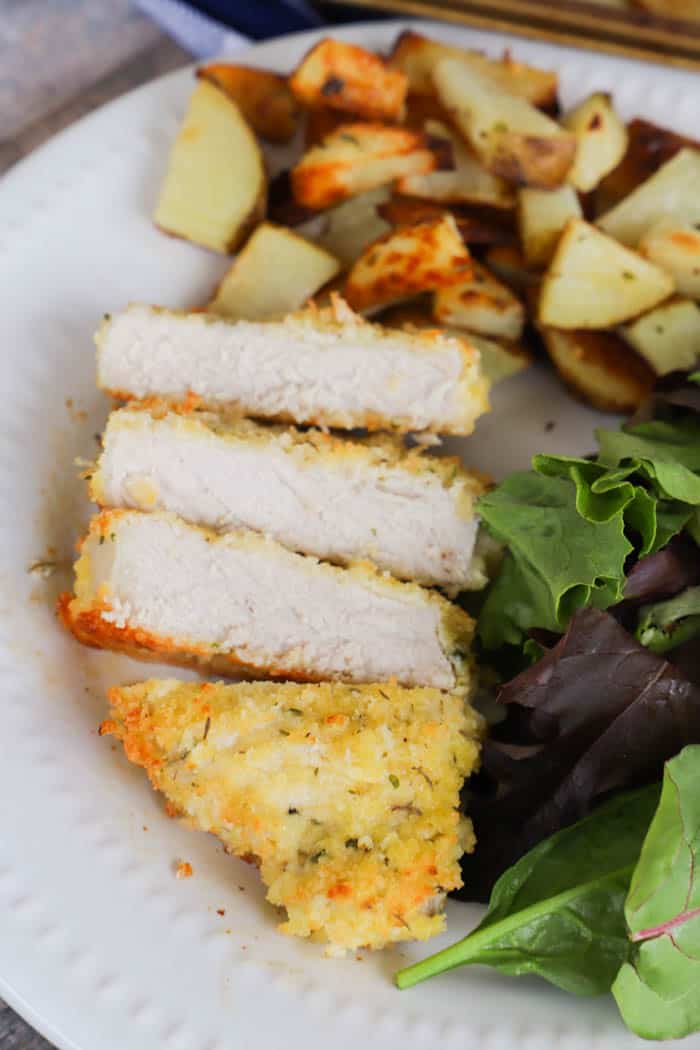 pork chop and placed on a plate