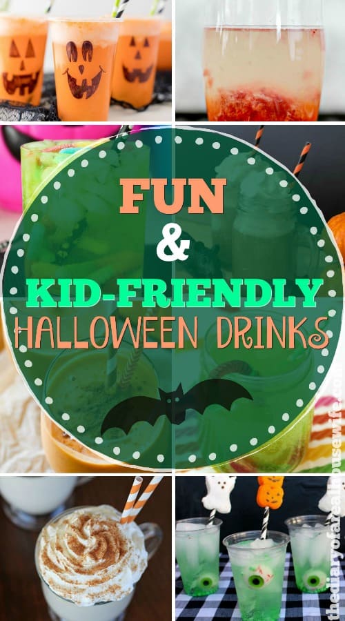 Fun Kid Friendly Halloween Drinks title photo