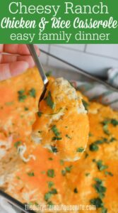 Cheesy Ranch Chicken and Rice Casserole • The Diary of a Real Housewife