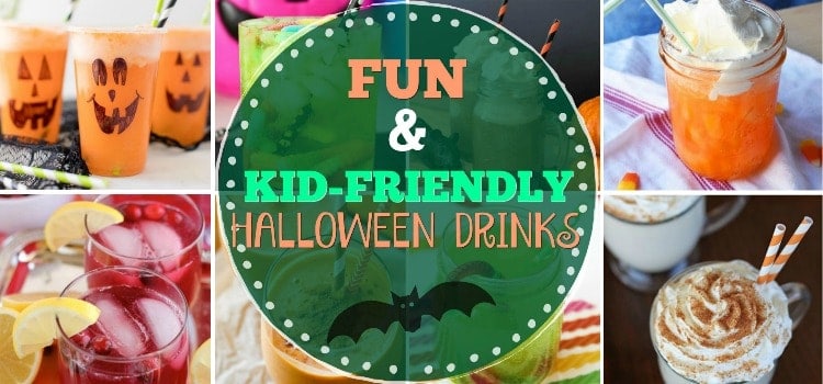 Fun Kid Friendly Halloween Drinks title photo