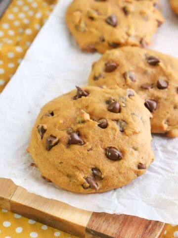 Pumpkin Chocolate Chip Cookies