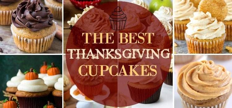 Thanksgiving Cupcakes featured image with title