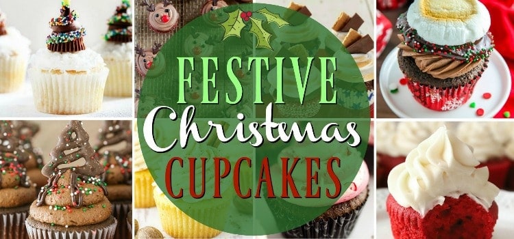 Christmas Cupcake Collage with title