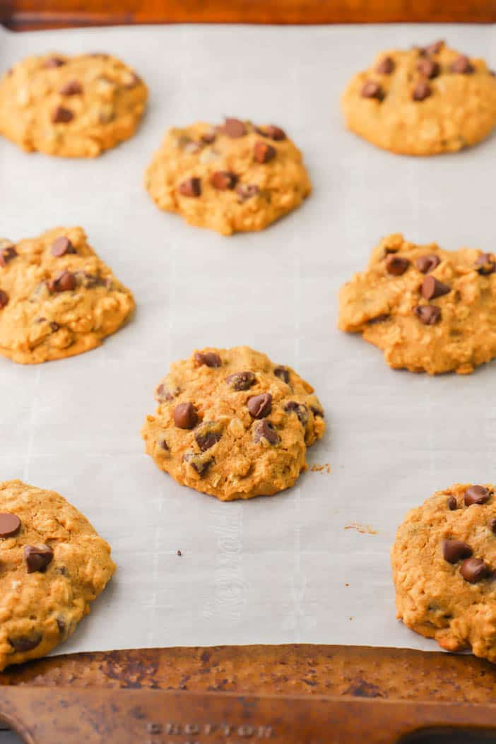 cookies on a baking sheet