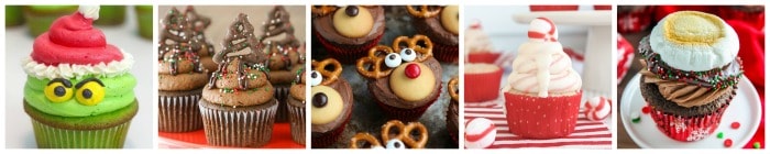 Christmas Cupcakes Collage Part 4