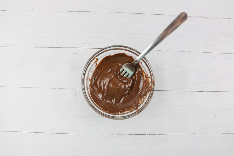 melted chocolate in a bowl