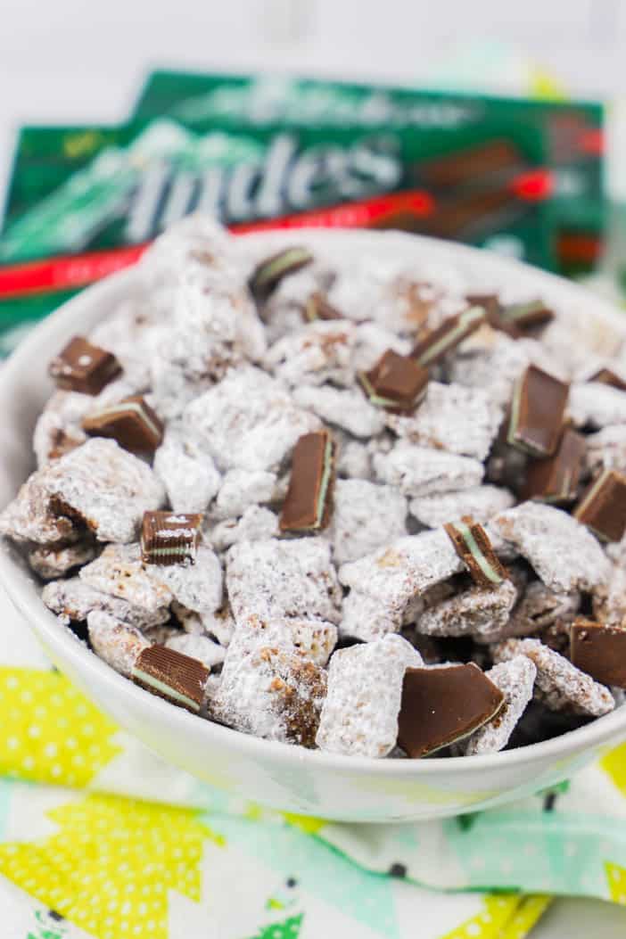 muddy buddies tossed in candies