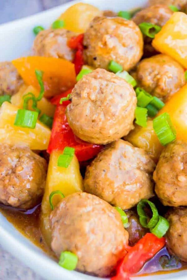 Slow Cooker Sweet and Sour Meatballs