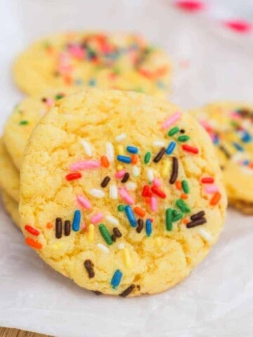 cake batter cookies