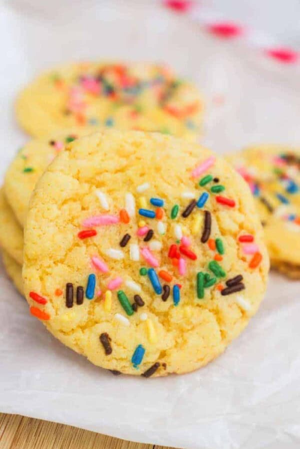 cake batter cookies