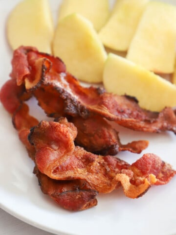 bacon cooked on a plate