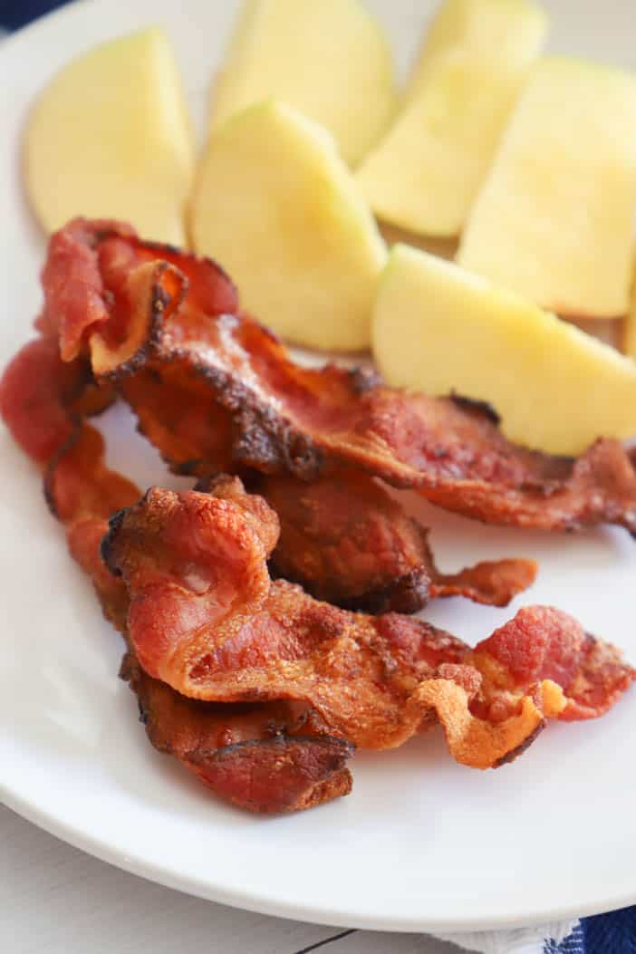 bacon cooked on a plate