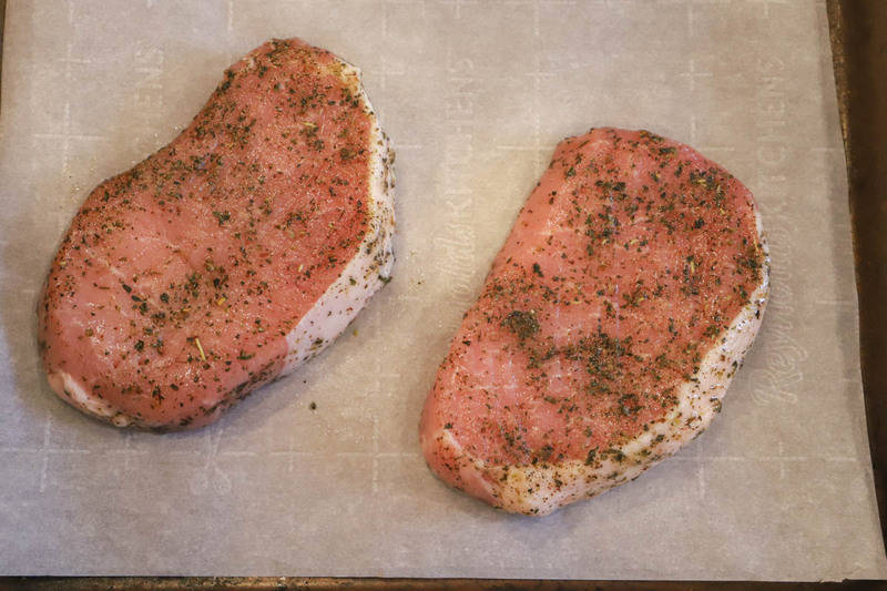 seasoning pork chops