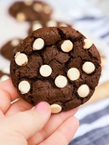 Chocolate White Chocolate Chip Cookies