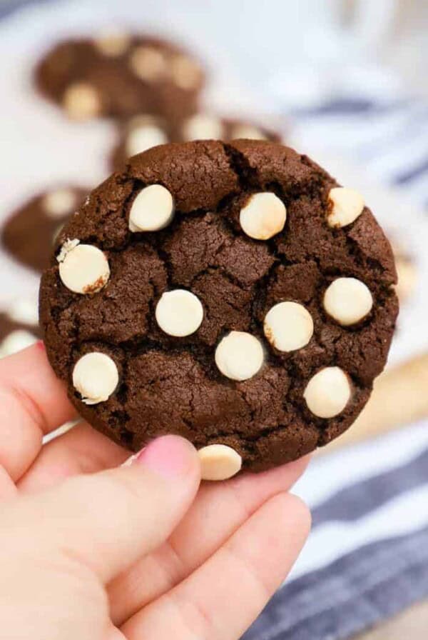 Chocolate White Chocolate Chip Cookies