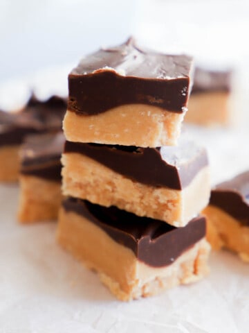 fudge stacked on top of each other