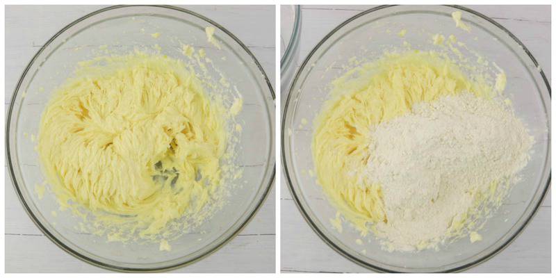 mixing wet and dry ingredients together