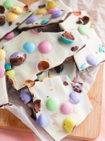 Easter Bark piled on top of each other