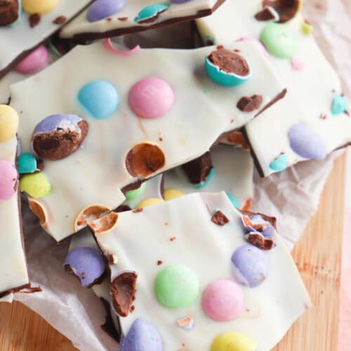 Easter Bark piled on top of each other