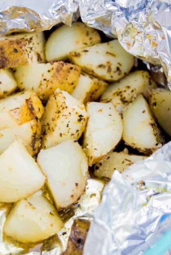foil potatoes