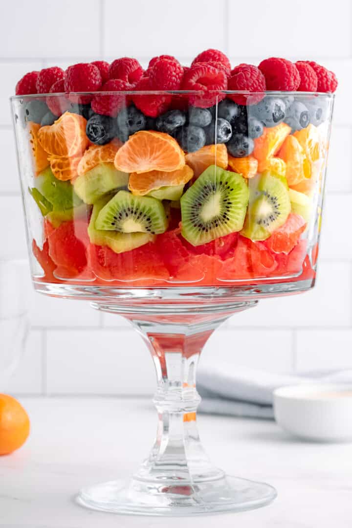 fruit in a clear bowl