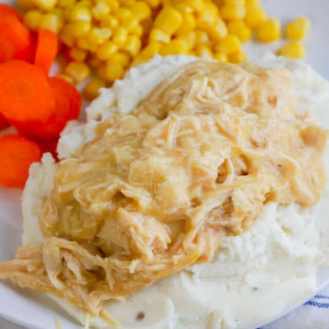 Slow Cooker Chicken and Gravy • The Diary of a Real Housewife