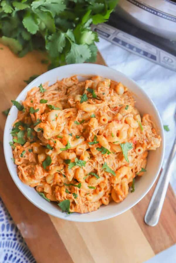 Slow Cooker Enchilada Pasta