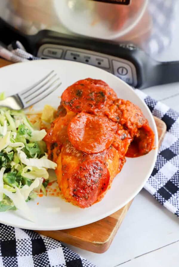 Slow Cooker Pizza Chicken