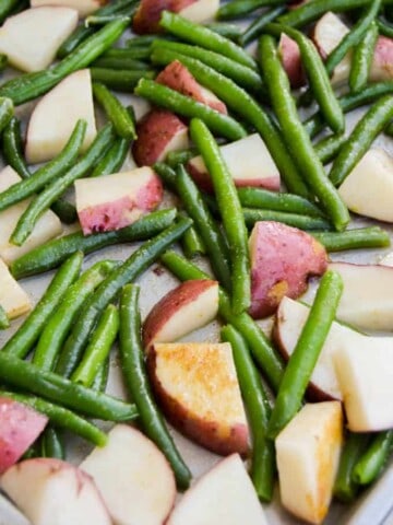 green beans and potatoes
