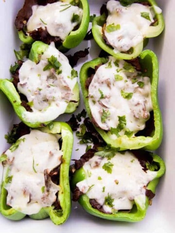 Philly Cheesesteak Stuffed Peppers