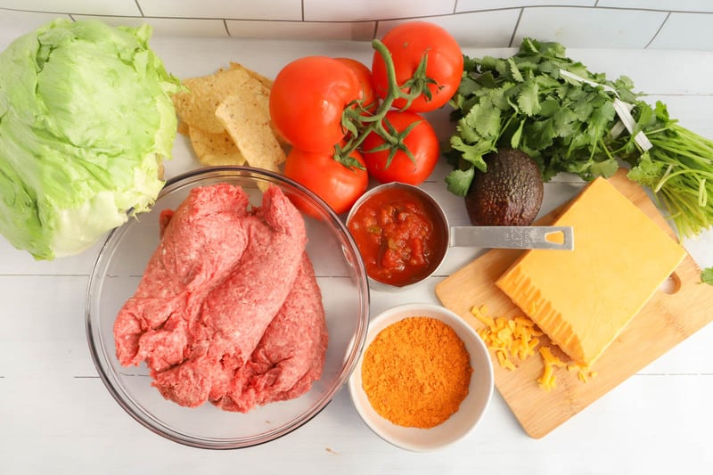 ingredients for taco salad