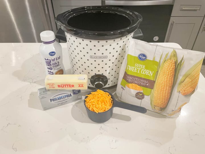 ingredients for slow cooker creamed corn