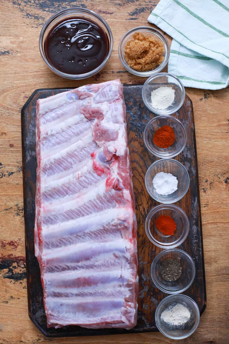 ingredients for slow cooker ribs