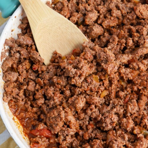 Taco Meat in a skillet