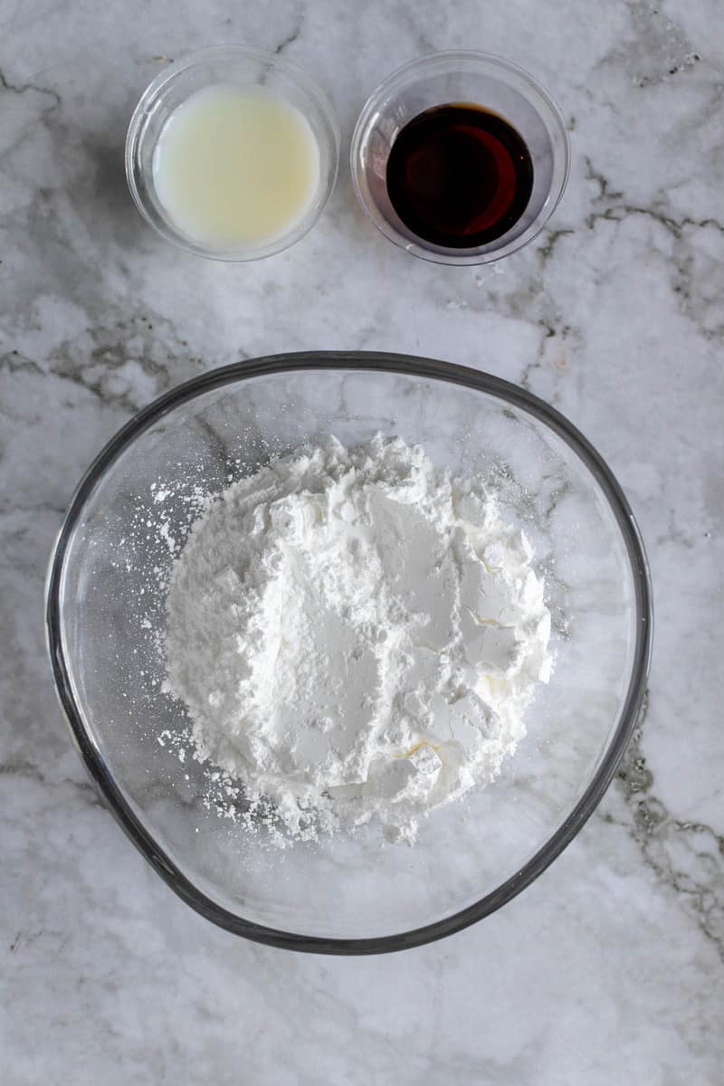 ingredients for the glaze