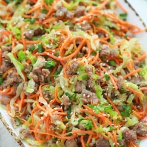 egg roll in a bowl.