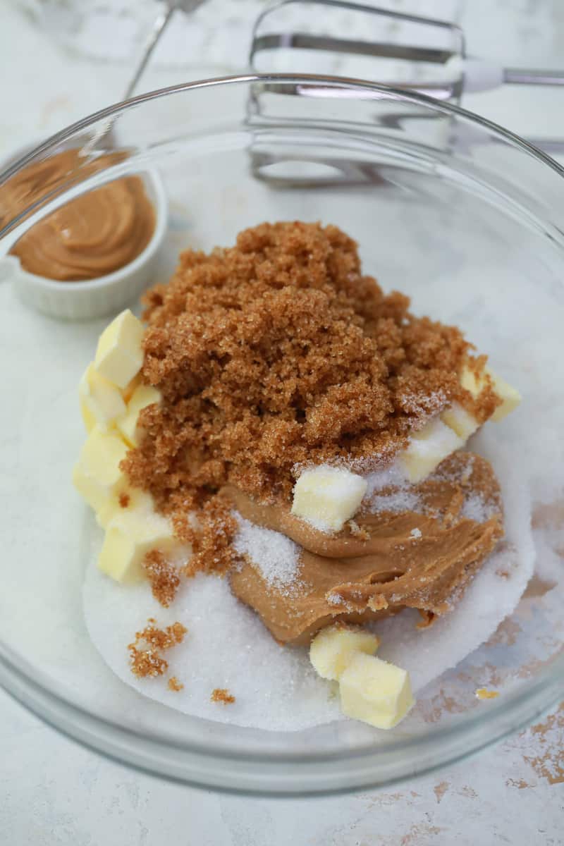 mixing wet ingredients together in a glass bowl