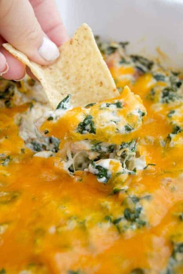 Cheesy Bacon Spinach Dip