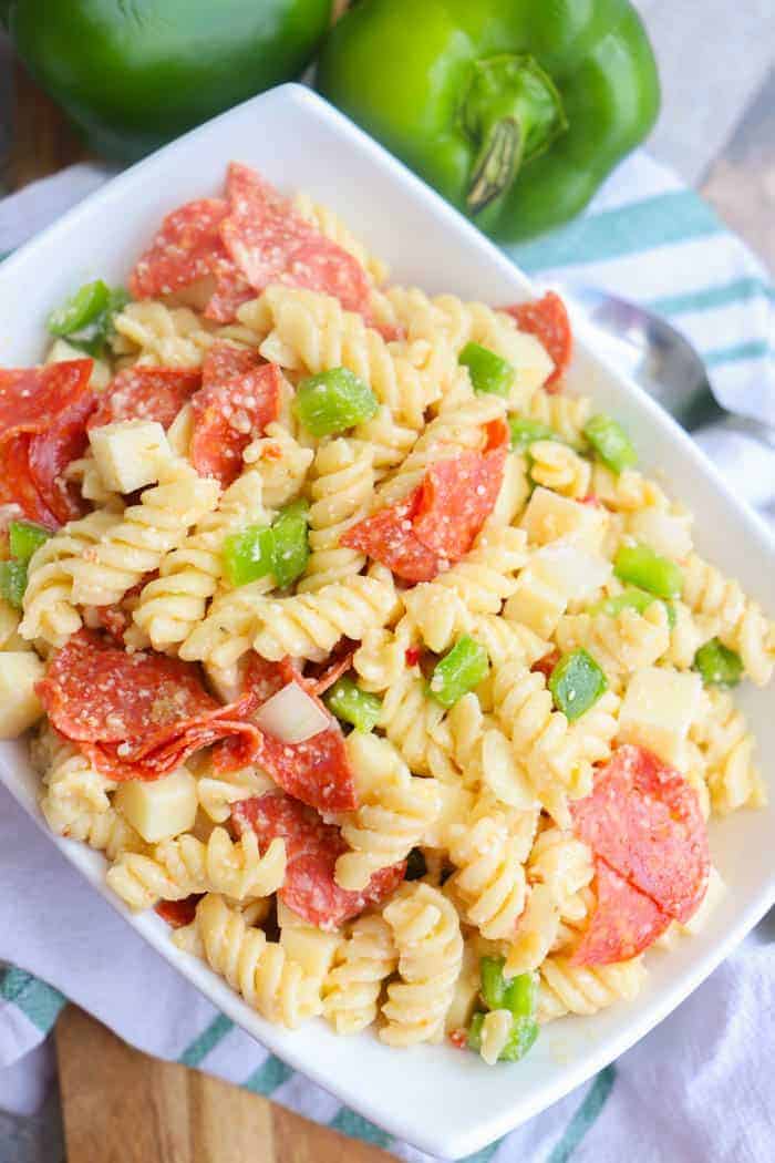 pizza pasta salad