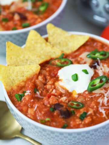 Slow Cooker Turkey Chili