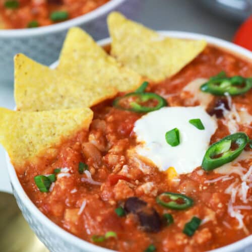 Slow Cooker Turkey Chili