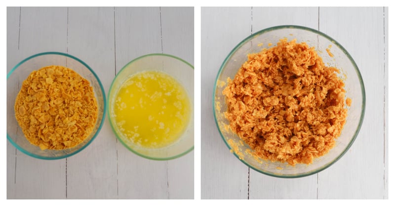 making corn flake topping