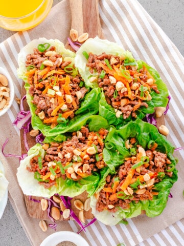 Ground Beef Lettuce Wraps