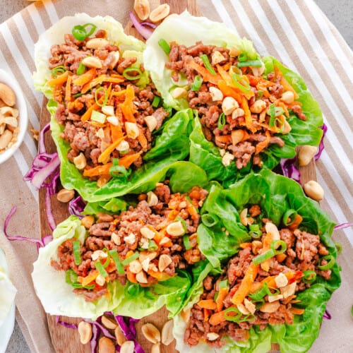 Ground Beef Lettuce Wraps