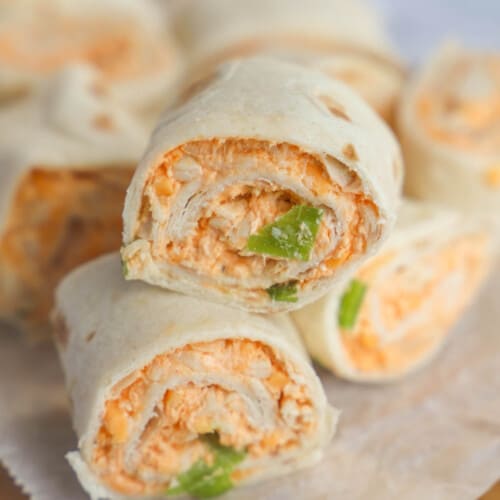 buffalo chicken pinwheels