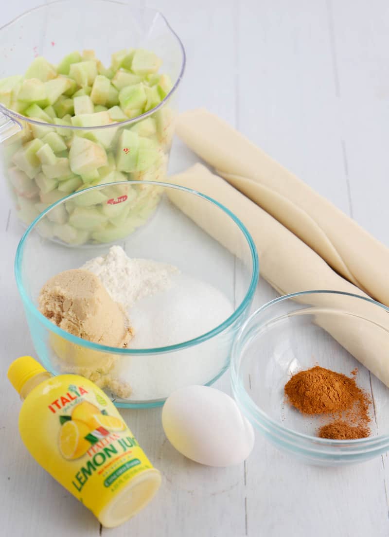 ingredients for apple pie cookies