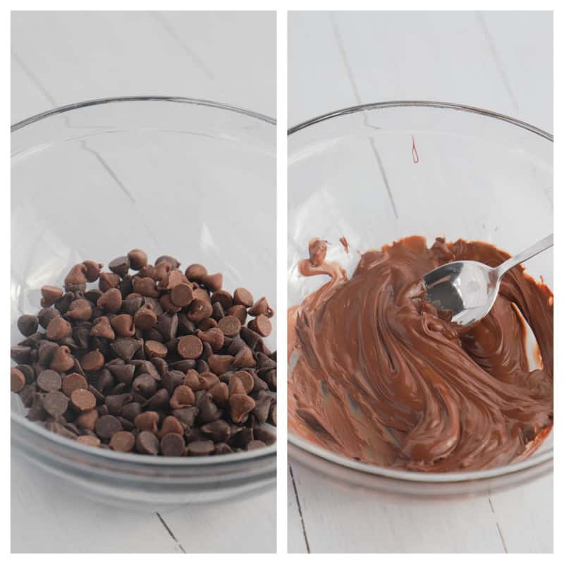 melting chocolate chips for hot chocolate