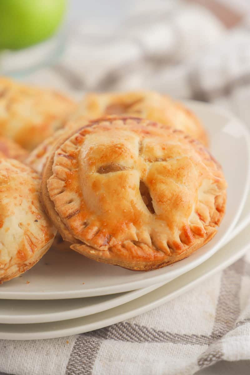 close up of apple pie cookies