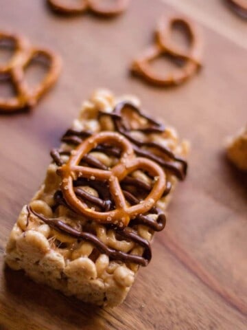 Cheerio Peanut Butter Pretzel Squares